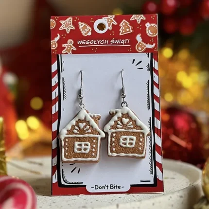 Kolczyki domki z piernika
