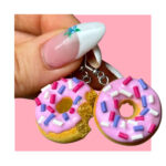 Kolczyki donuty leśny mix