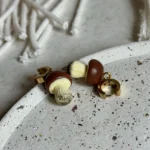 Kolczyki borowiki złote - obrazek 4