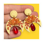 Kolczyki definicja jesieni z kryształkiem