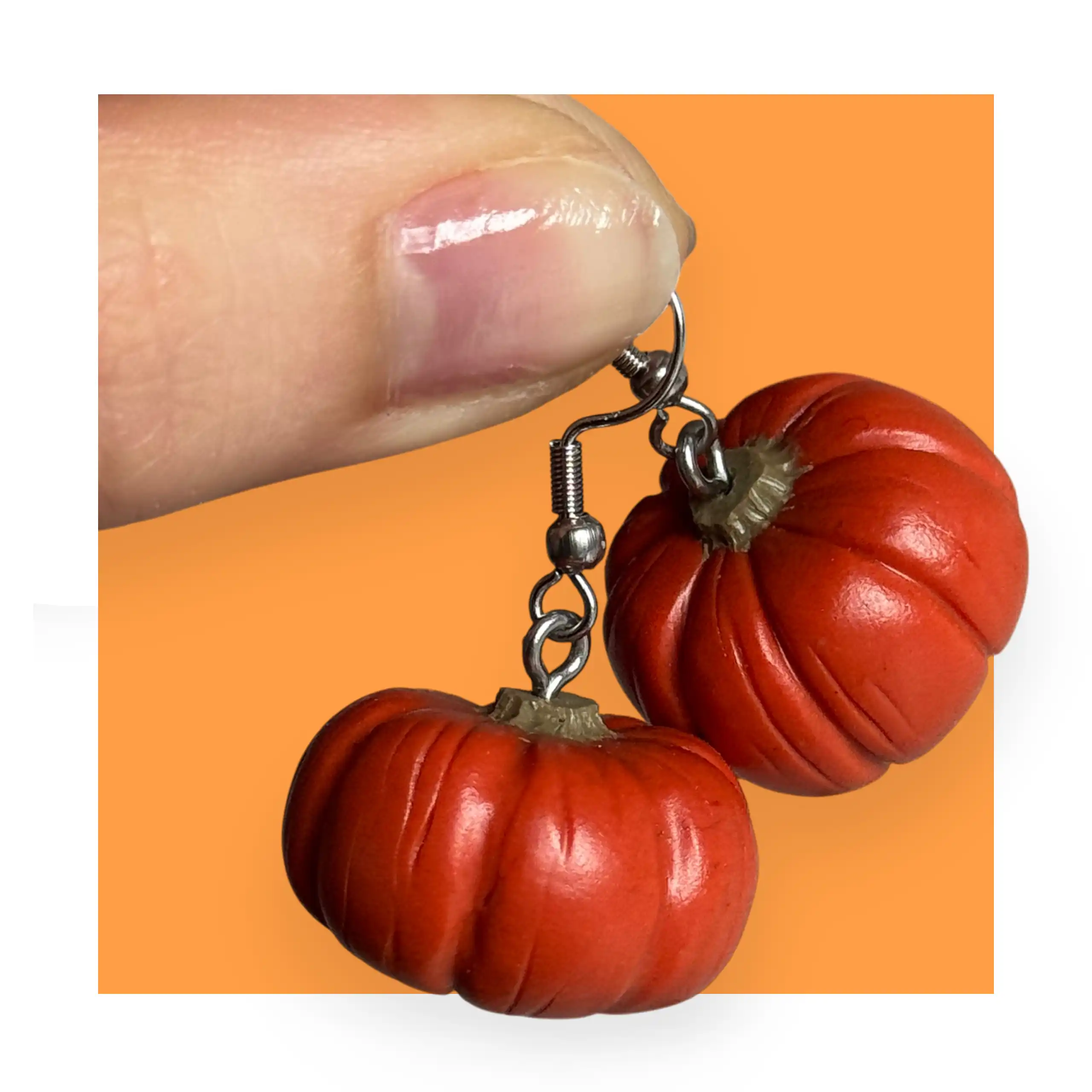 grtg Kolczyki dynie - obrazek 1