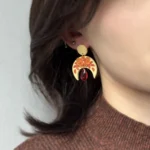 Kolczyki definicja jesieni z kryształkiem - obrazek 2