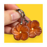 Kolczyki kwiat jesieni srebrne