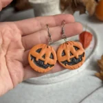 Kolczyki dyniowa głowa - obrazek 3