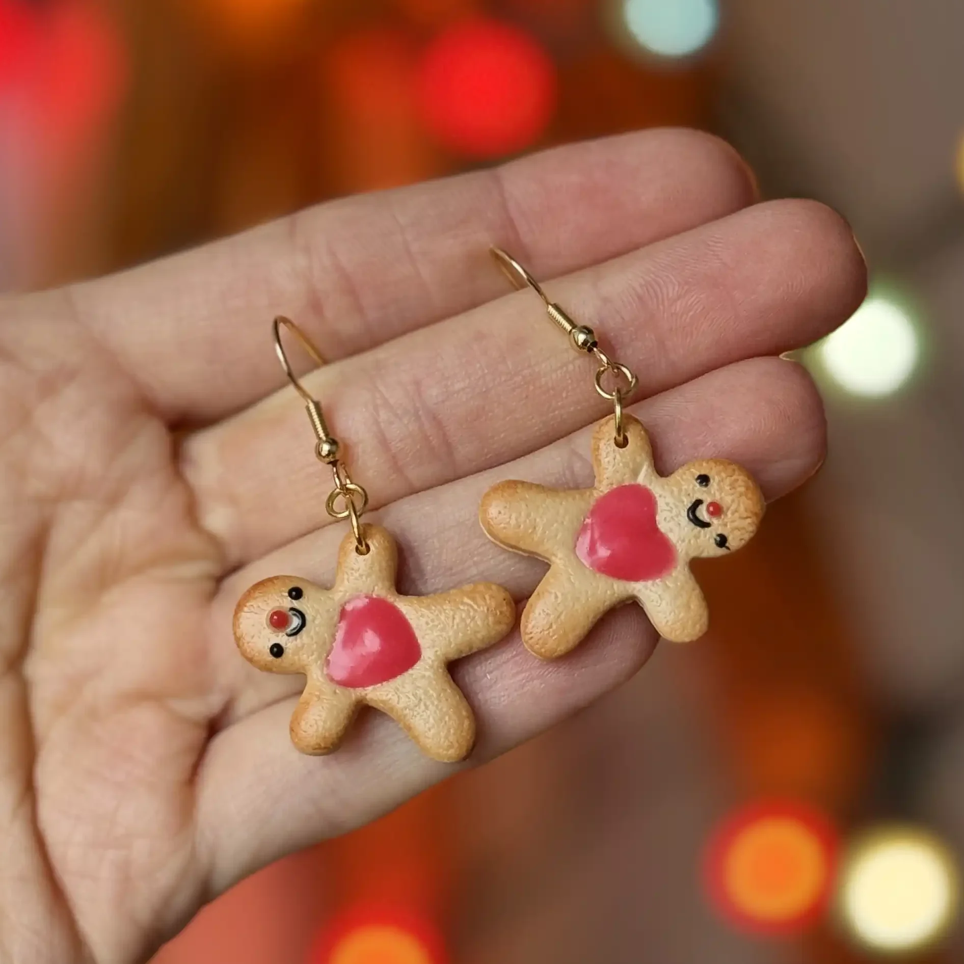 IMG_6843 Kolczyki pierniczki "Sid" - obrazek 1