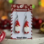 Kolczyki świąteczne gnomy - obrazek 2