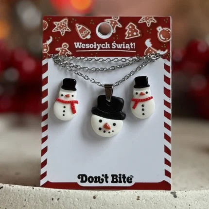 Zestaw cukierek - Bałwanek + brelok niespodzianka