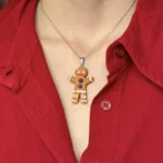 Naszyjnik ludzik z piernika - obrazek 3