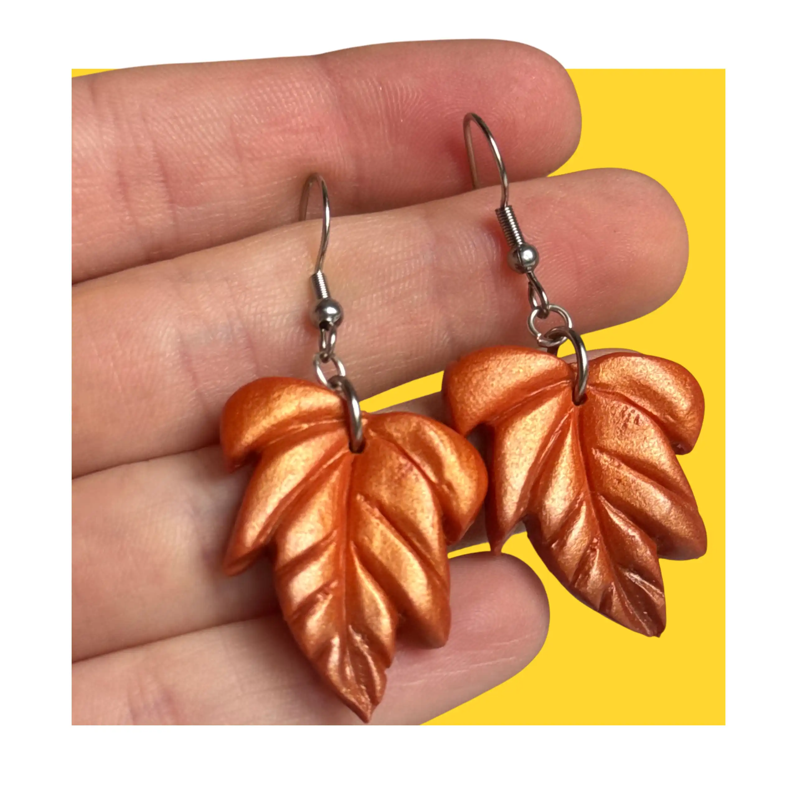 asdefr Kolczyki liście klonu - obrazek 1