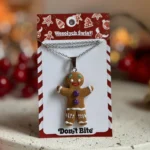 Naszyjnik ludzik z piernika - obrazek 2