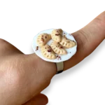 Pierścionek talerz pierogów