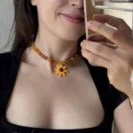 Choker krótki SŁONECZNIK - obrazek 4